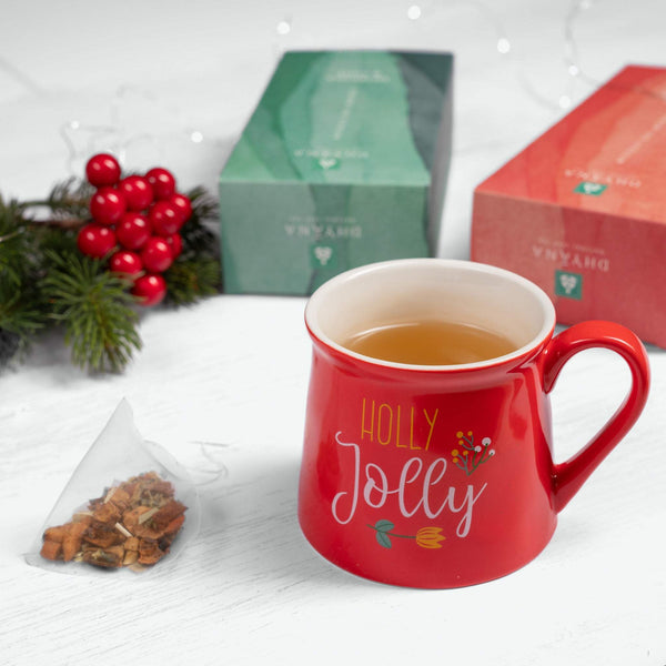 Box Natale Tisane e Mug Rossa - Dhyāna Natural Leaf Tea