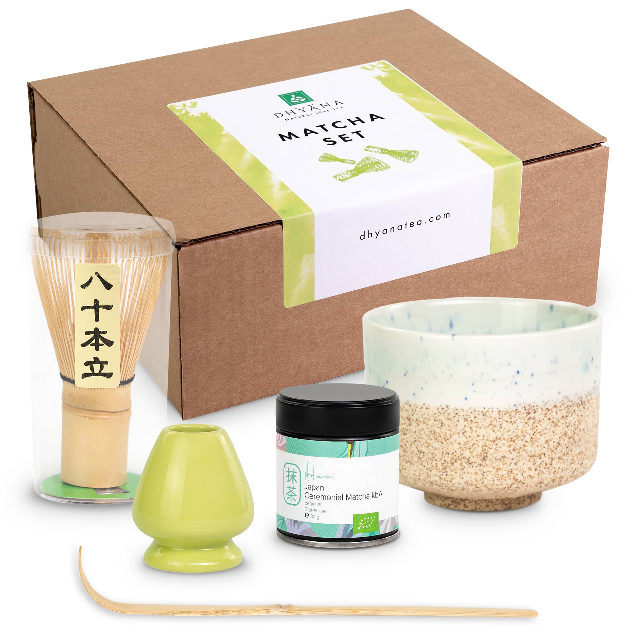 Set Matcha Cerimoniale 8 Pezzi - Ciotola Ceramica, Frullino Bambù, Accessori Per Tè - Foto 14