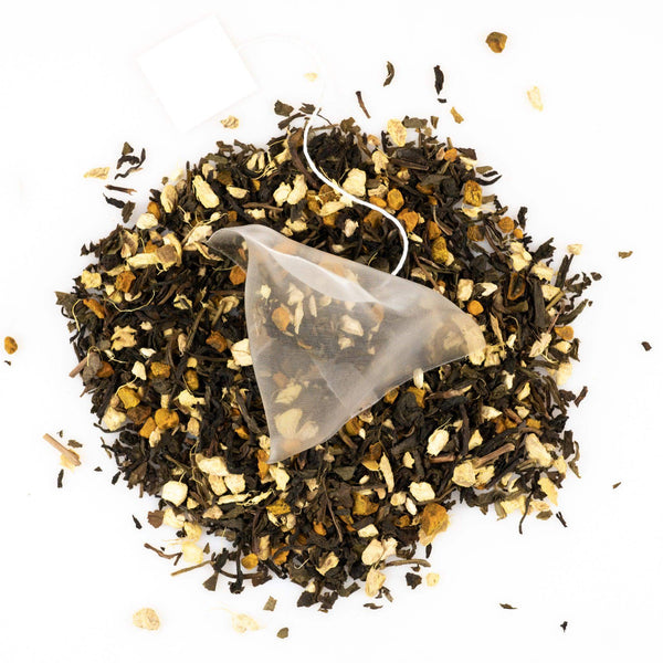Turmeric Ginger Green Tea - Dhyāna Natural Leaf Tea