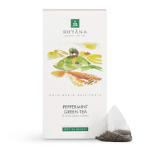 Carica l&#39;immagine nel visualizzatore di Gallery, Peppermint Green Tea - Dhyāna Natural Leaf Tea
