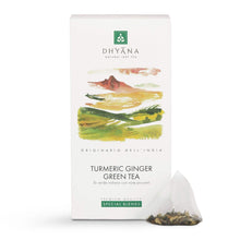 Carica l&#39;immagine nel visualizzatore di Gallery, Turmeric Ginger Green Tea - Dhyāna Natural Leaf Tea
